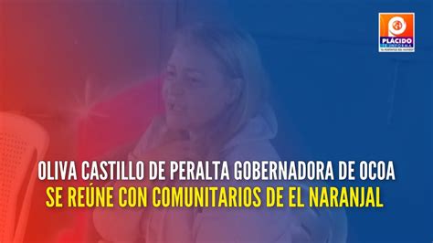 Oliva Castillo De Peralta Gobernadora De Ocoa Se Re Ne Con