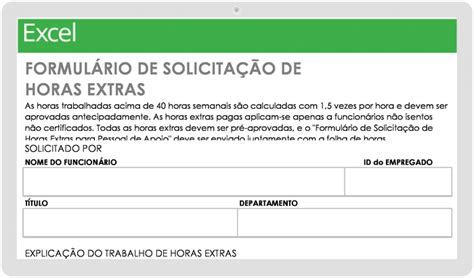 Formulários Gratuitos De Solicitação De Horas Extras Smartsheet