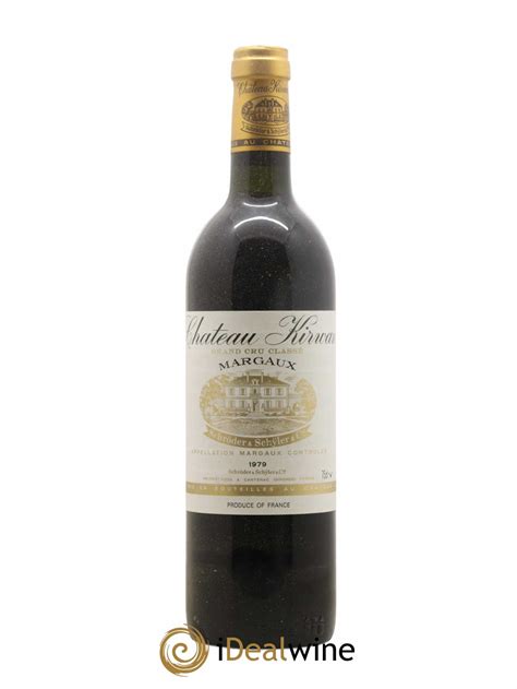 Acheter Château Kirwan 3ème Grand Cru Classé 1979 Lot 138735