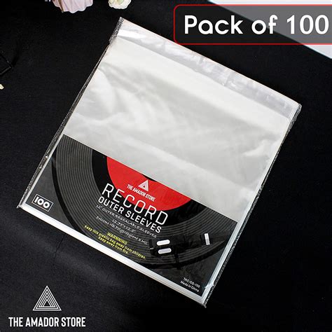 Vinyl Record Outer Sleeve 100pcs Clear Plastic Protective Lp Outer S