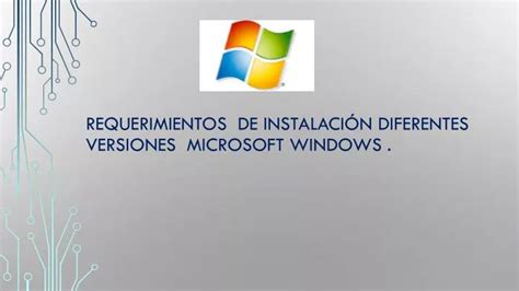 Ppt Requerimientos De Instalaci N Diferentes Versiones Microsoft