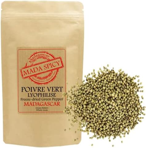 Poivre vert lyophilisé de Madagascar 60gr Agriculture Durable sachet