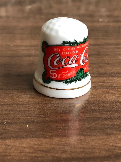 Vintage Coca Cola Thimble Etsy