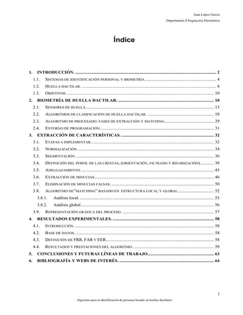 Algoritmo para la identificación de personas basado en huellas