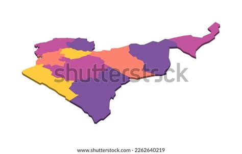 Cameroon Political Map Administrative Divisions Regions Stock Vector (Royalty Free) 2262640219 ...