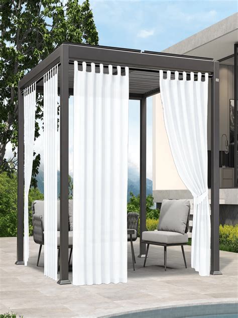 Rideaux D Ext Rieur Imperm Ables Pour Terrasse Avec Languettes