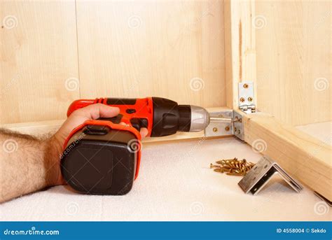 Cordless drill stock photo. Image of equipment, white - 4558004