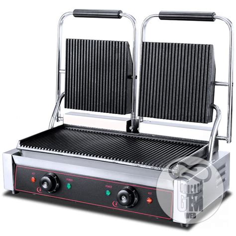 Panini Grill Electrico Doble Tostadora Xxl Marca Sikla Gastromercadoweb