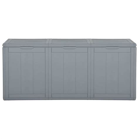 Garden Storage Box 270l Grey Pp