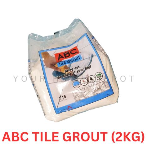 Abc Tile Grout Original Kg White Gray Beige Black Etc Shopee