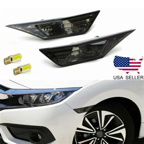 PARA 2016 2021 HONDA CIVIC LUZ DE SEÑALIZACIÓN LATERAL AHUMADA LUZ