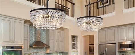 Tochic Crystal Chandelier 6 Light Modern Chandeliers For Dining Room