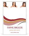 Naked Woman Behind White Board Ad Template Design ID 0000014425 SmileTemplates