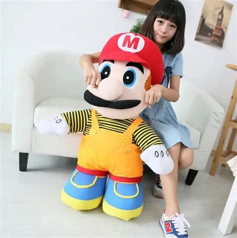 big lovely plush toy Super Mario plush toy elder brother red mario doll ...