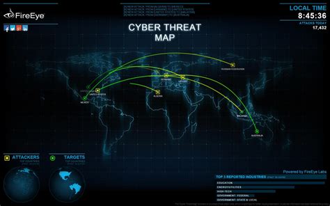 Fireeye Cyber Threat Map by WoodyDotNet on DeviantArt