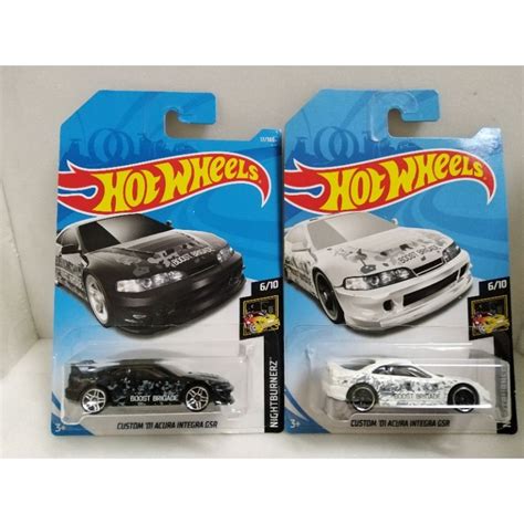 Hot Wheels Custom Acura Integra Gsr Boost Brigade Set Shopee Malaysia