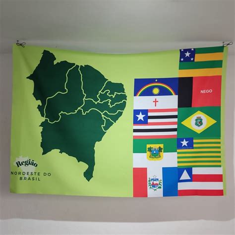 Bandeira Estados Da Regiao Nordeste 1 50 X 1 00 Shopee Brasil