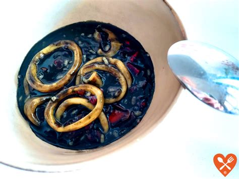 Receta Calamares En Su Tinta Con Arroz Exquisitoss