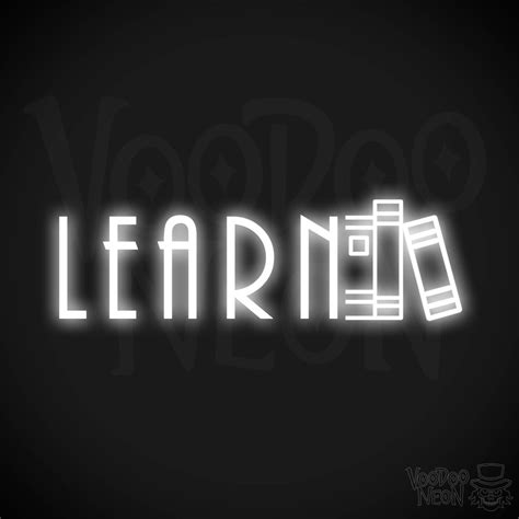 Learn Neon Sign | Neon Learn Sign | Word Sign – Voodoo Neon