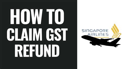 How To Claim Gst Refund In Singapore Airport Youtube