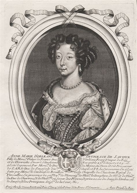 Anne Marie D Orleans Duchesse De Savoye Anne Marie D Orleans 1669