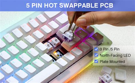 Amazon Epomaker Tk Gasket Acrylic Hot Swappable Ghz Bluetooth Usb C Wired