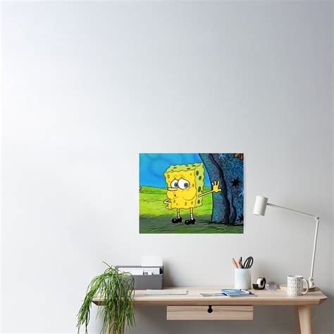 Tired Spongebob Meme Poster For Sale By Keles Redbubble