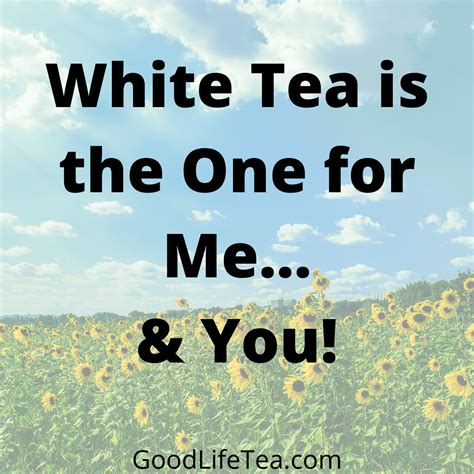 White Tea is for Me... & You! – Good Life Tea