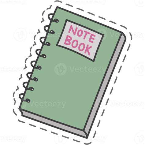 Aesthetic Notebook Sticker Back To School 16731247 PNG