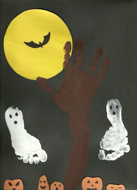 30 Easy Diy Halloween Handprint And Footprint Crafts Hubpages