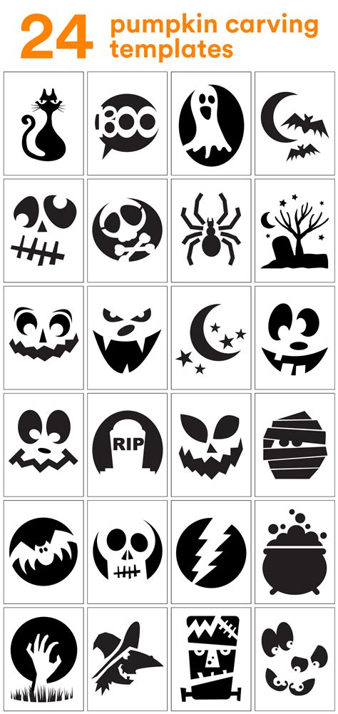 Pumpkin Carving Templates Printable Free Free Printable Templates