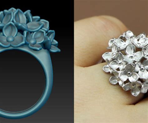 ArtStation - Printable jewelry 3D model. Pretty ring in the form of a ...