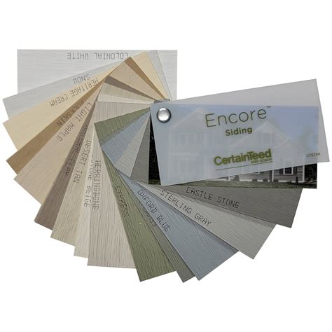 Certainteed Encore Vinyl Siding Color Sample Swatch