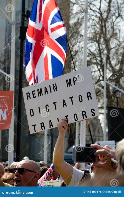 Brexit Day Protest In London Editorial Photo Image Of England