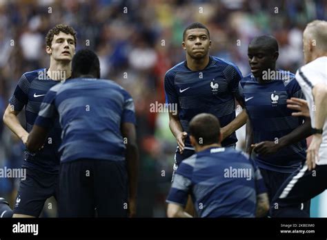 Kylian Mbappe During Russia 2018 World Cup Final Football Match Between