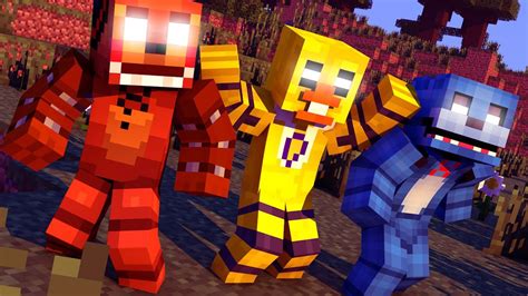 Minecraft Five Nights At Freddys Mod Bonnie Foxy E Chica Mod