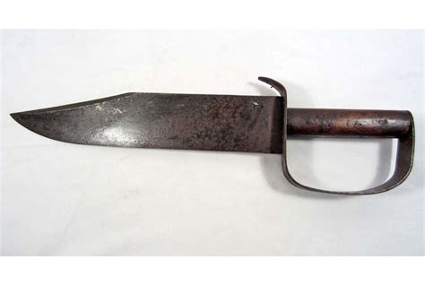 Rare Confederate Civil War Era D Guard Combat Bowie Knife