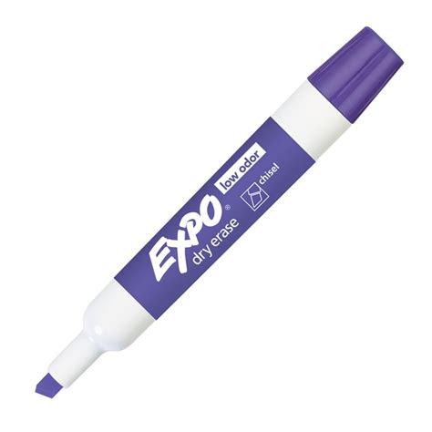 Expo Low Odor Dry Erase Markers, Chisel Tip, Purple - SAN80008 ...