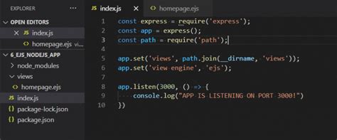 Step By Step Guide To Using Ejs Template Engine In Node Js Codeforgeek