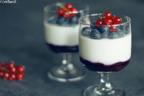 Recette De Panna Cotta Vanille Et Myrtilles