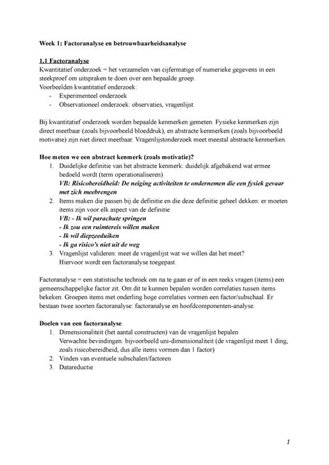 College Aantekeningen Colleges Samenvatting Van De Sheets Uit De