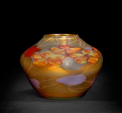 Nasturtium Paperweight Vase The Doros Collection The Art Glass Of Louis Comfort Tiffany