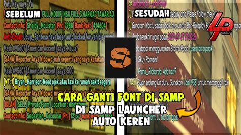 Cara Ganti Font Di Samp Launcher Tutorial Samp Youtube