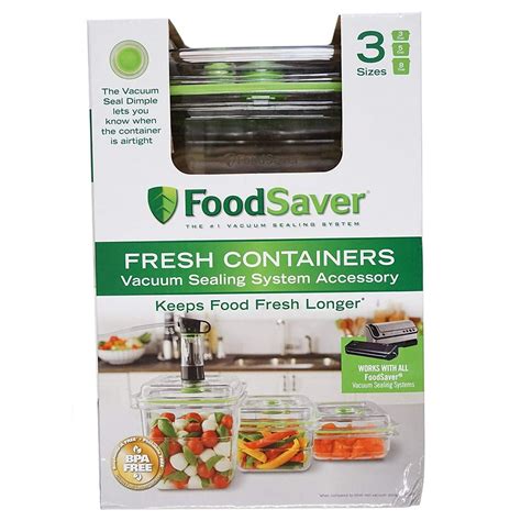 FoodSaver FA3SC358-000 3-Pc. Fresh Containers Set - Food Storage ...