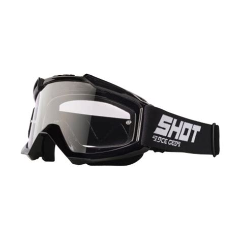 Pack Helmet Motocross Goggles SHOT Furious Storm Black Grey Red