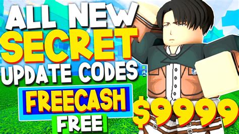 All New Secret Update Codes In Titan Warfare Codes Roblox Titan