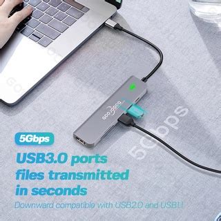 Goojodoq Active Type C Hub Converter In Adapter Usb C To Usb