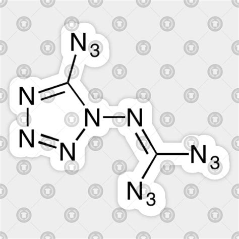 Azidoazide Azide C2n14 Chemistry Sticker Teepublic