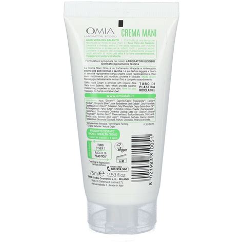 OMIA Eco Biologica Crema Mani Aloe Vera 75 Ml Redcare