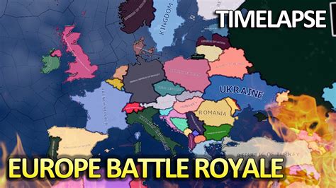 Europe Battle Royale Modern Hoi Timelapse Youtube